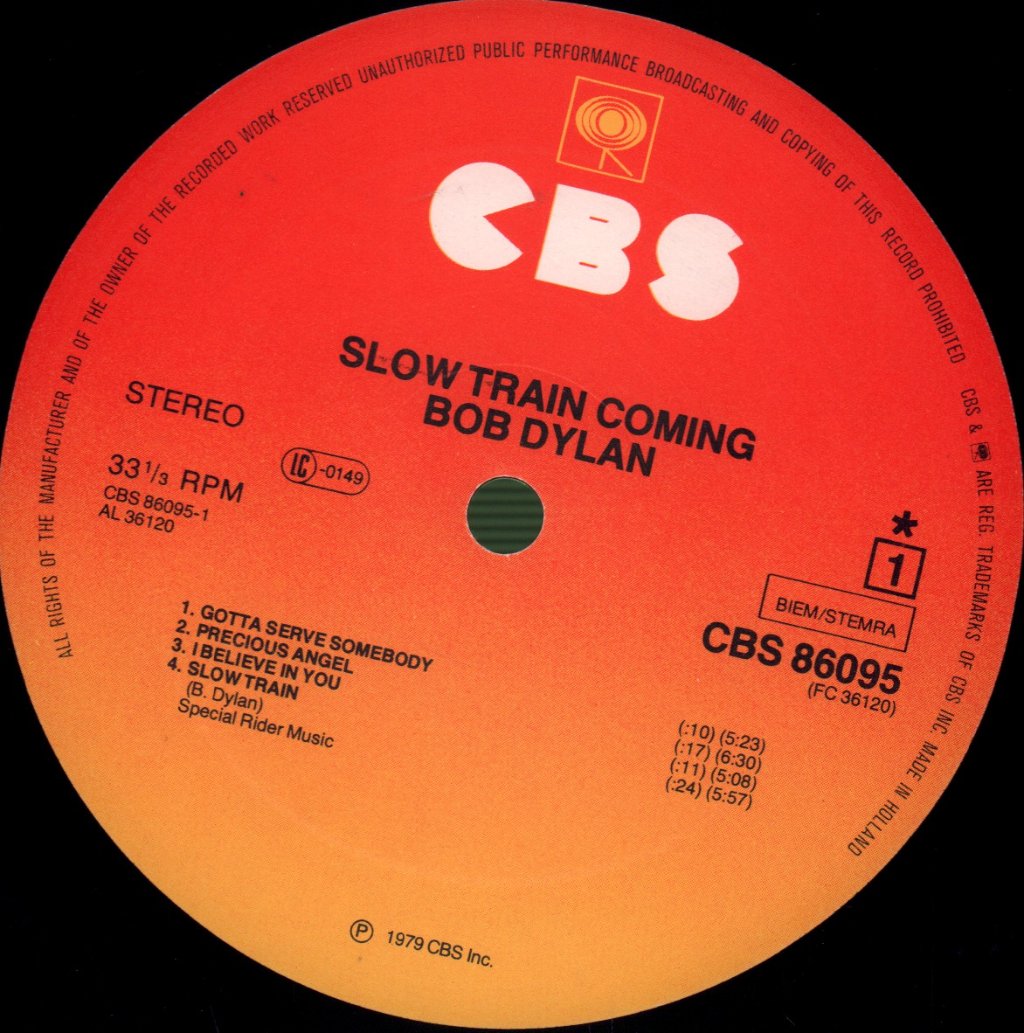Bob Dylan - Slow Train Coming - Lp
