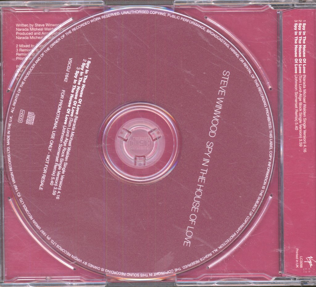 Steve Winwood - Spy In The House Of Love - Cd