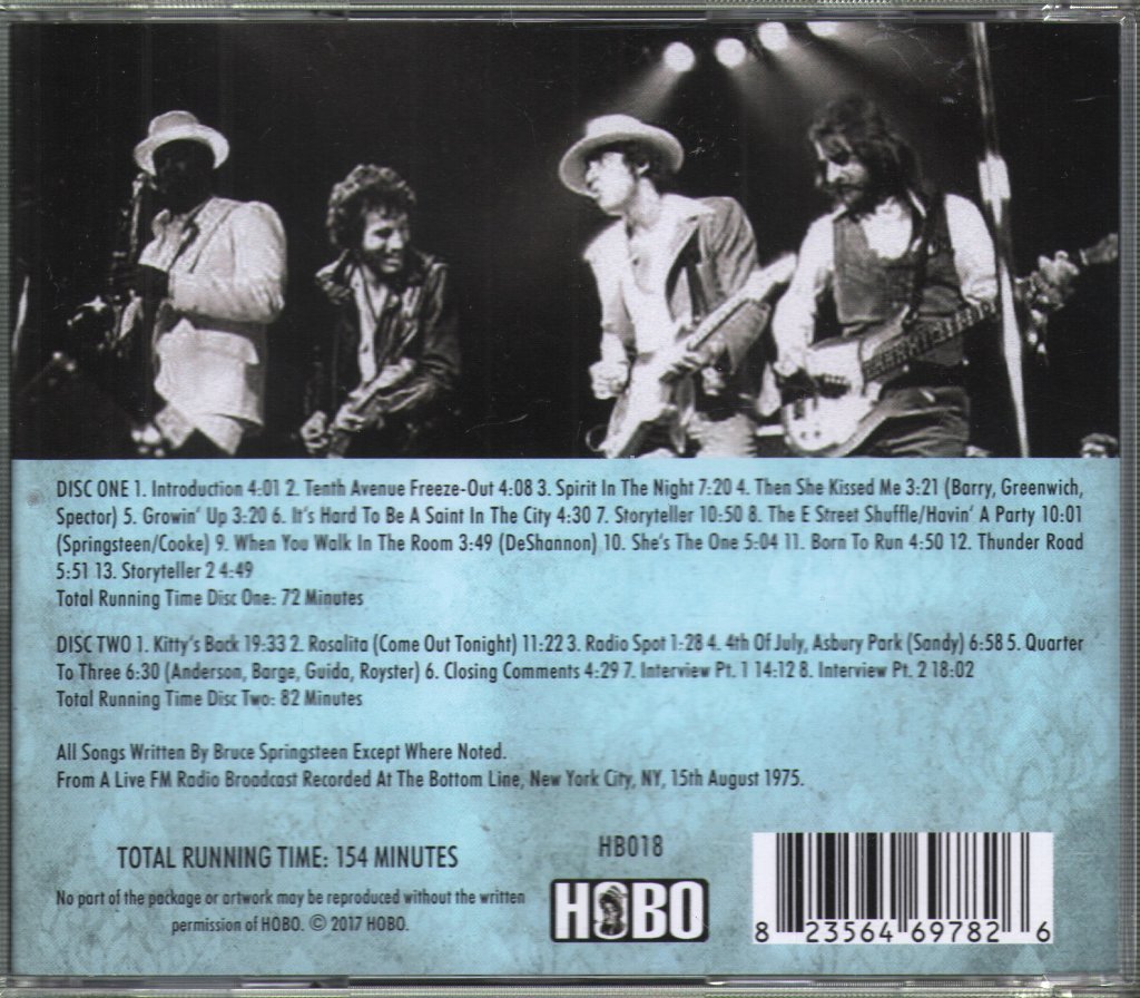 Bruce Springsteen & The E-Street Band - New York 1975 - The Greenwich Village Broadcast - Double Cd