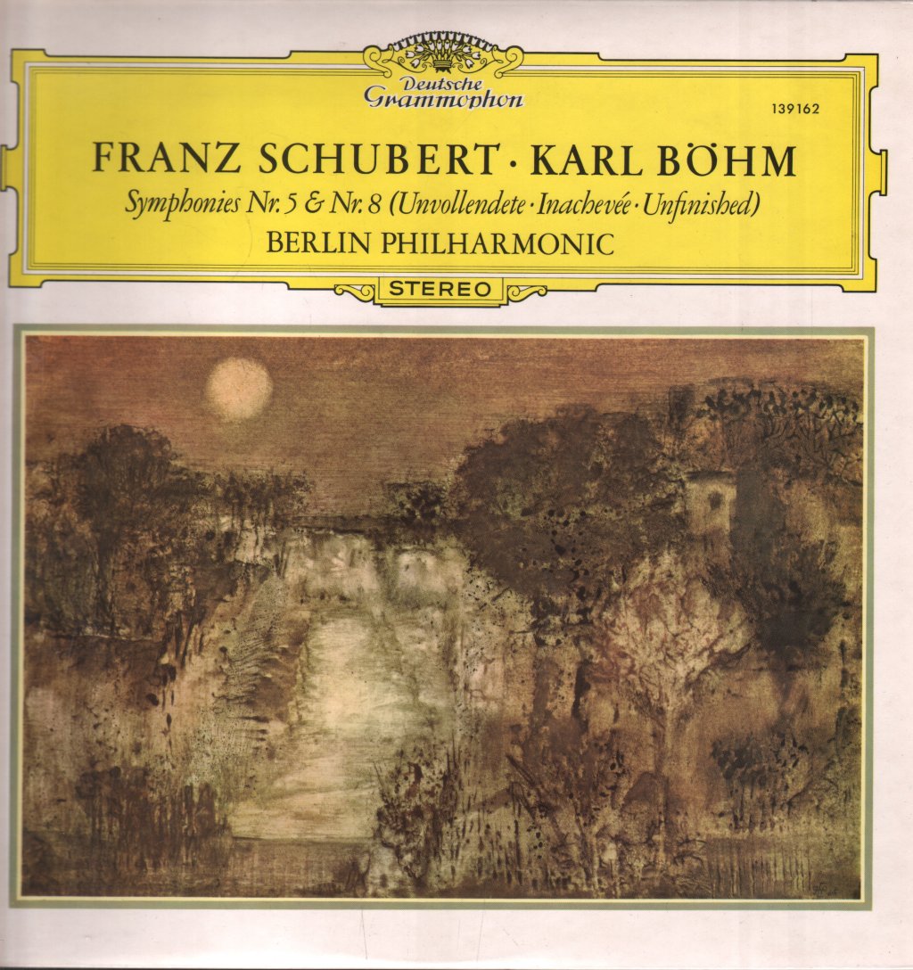 Karl Bohm / Berlin Philharmonic - Schubert - Symphonies Nr. 5 & Nr. 8 (Unvollendete · Inachevée · Unfinished) - Lp