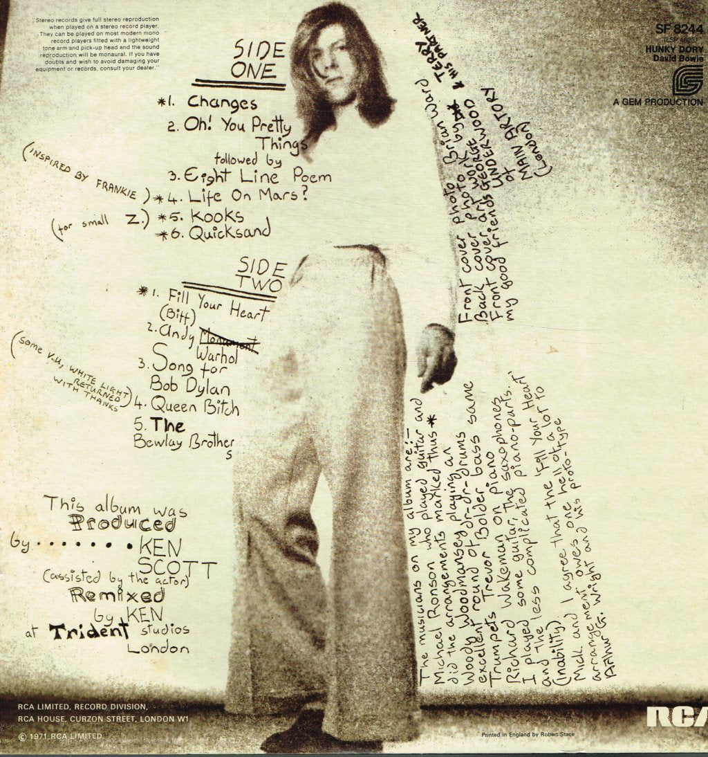 David Bowie - Hunky Dory - Lp