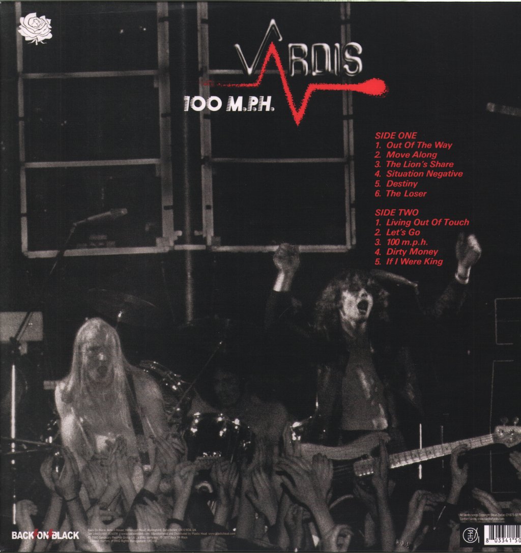 Vardis - 100 M.P.H. - Lp