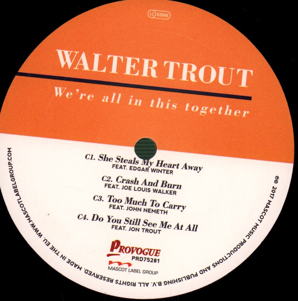 Walter Trout - We're All In This Together - Double Lp