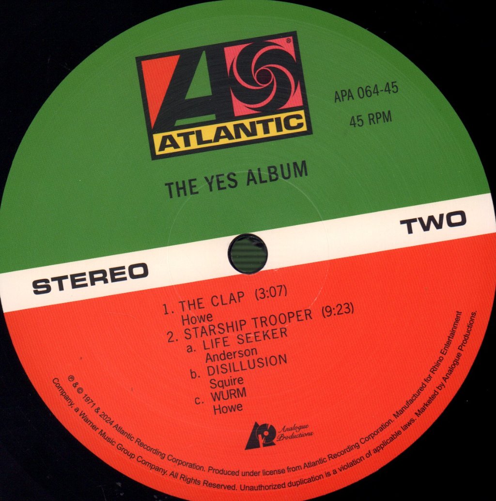 Yes - Yes Album - Double 12 Inch