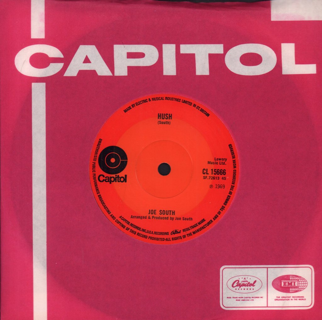 Joe South - Hush - 7 Inch