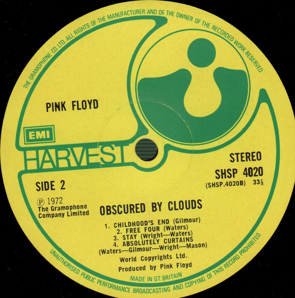 Pink Floyd - Obscured By Clouds - Lp