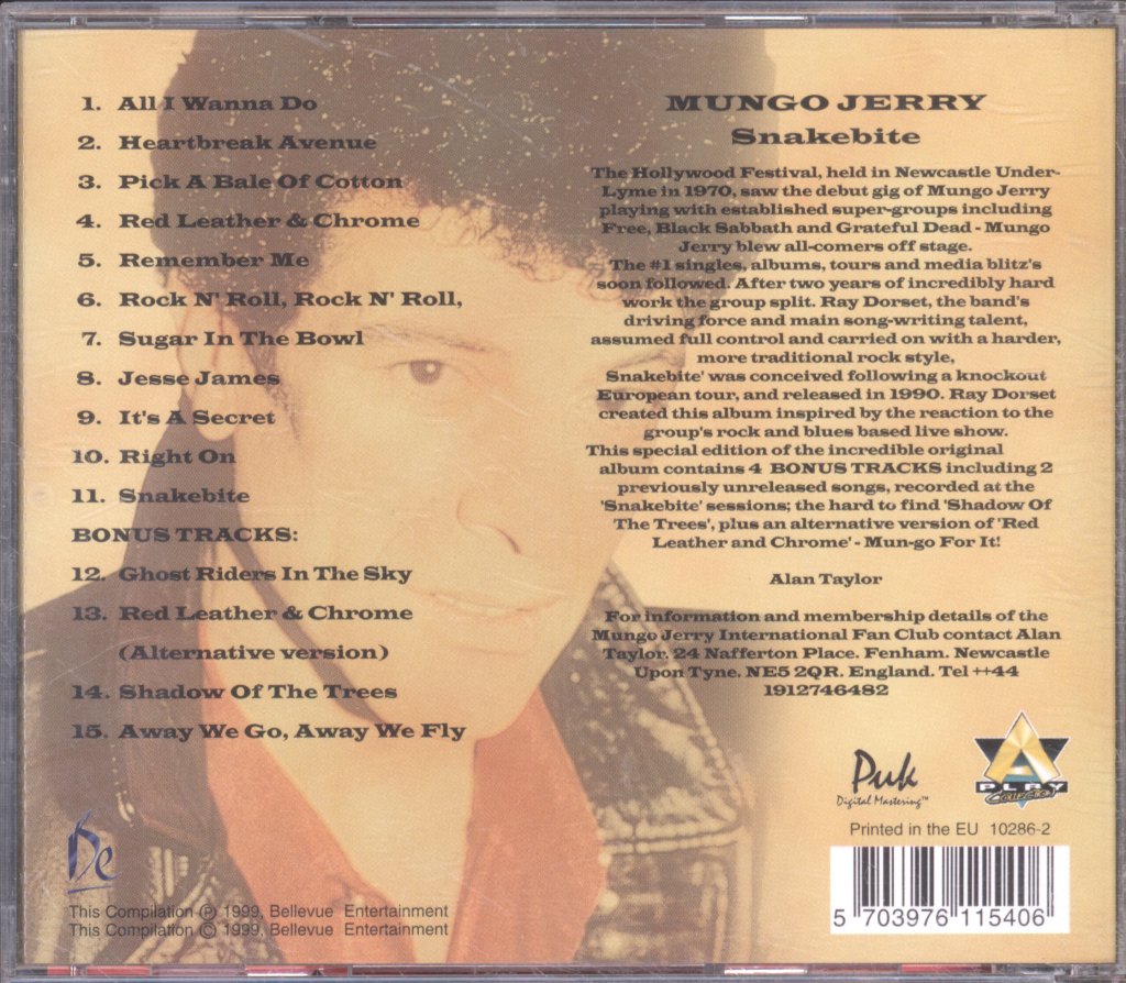 Mungo Jerry - Snakebite - Cd