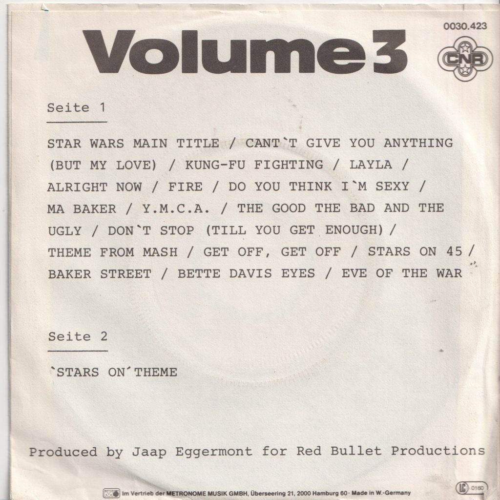 Stars On 45 - Volume 3 - 7 Inch
