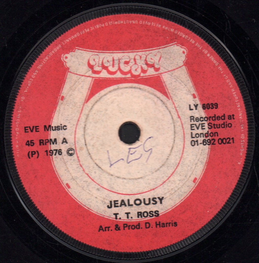 T.T. Ross - Jealousy / Jealous Rock - 7 Inch