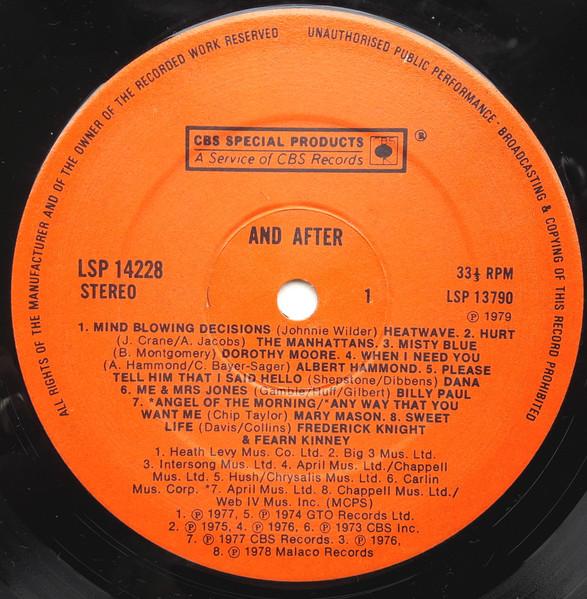 Various Artists - Disco And After - Double Lp