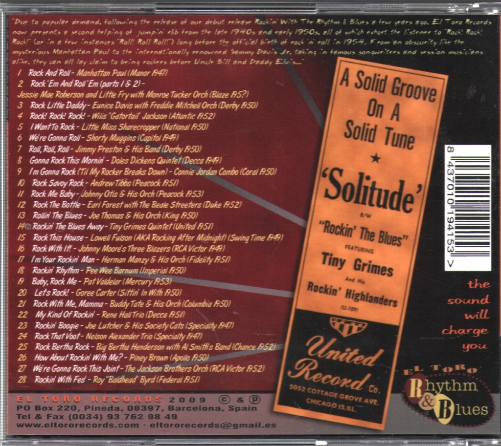 Various Artists - Rock With It - Rockin’ With The Rhythm And Blues Vol.2 - Cd