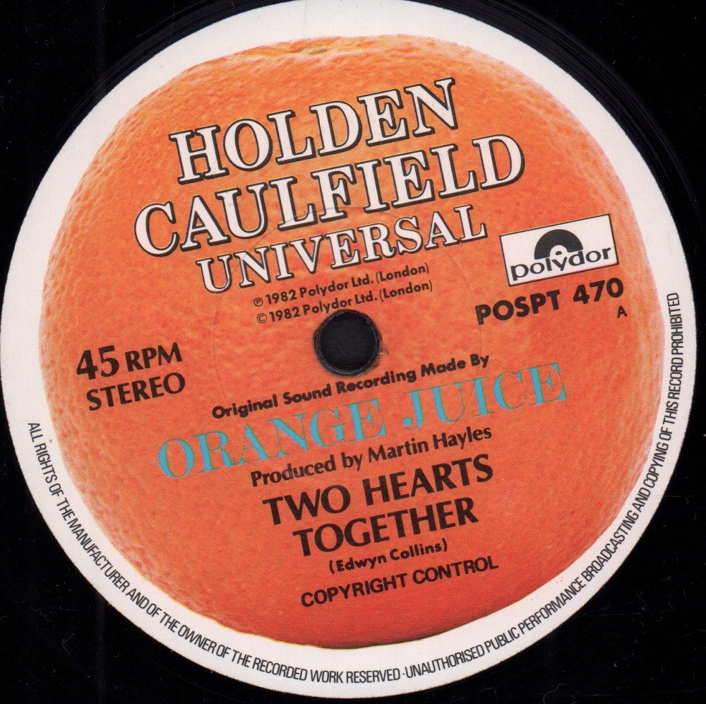 Orange Juice - Two Hearts Together - 10 Inch