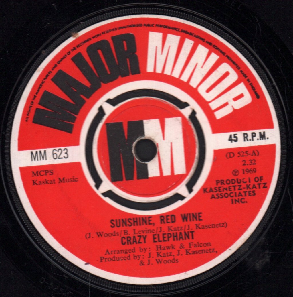 Crazy Elephant - Sunshine Red Wine - 7 Inch
