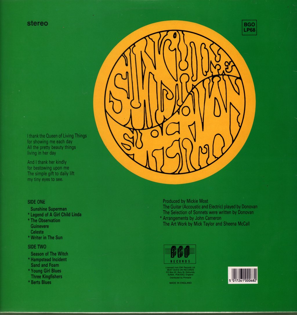 Donovan - Sunshine Superman - Lp