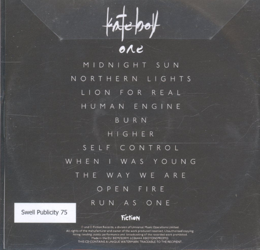 Kate Boy - One - Cdr