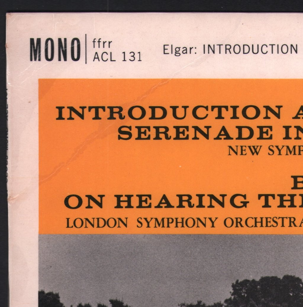 Anthony Collins / New Symphony Orchestra Of London / London Symphony Orchestra - Elgar - Introduction And Allegro For Strings, Serenade In E Minor For Strings / Delius - Brigg Fair - Lp