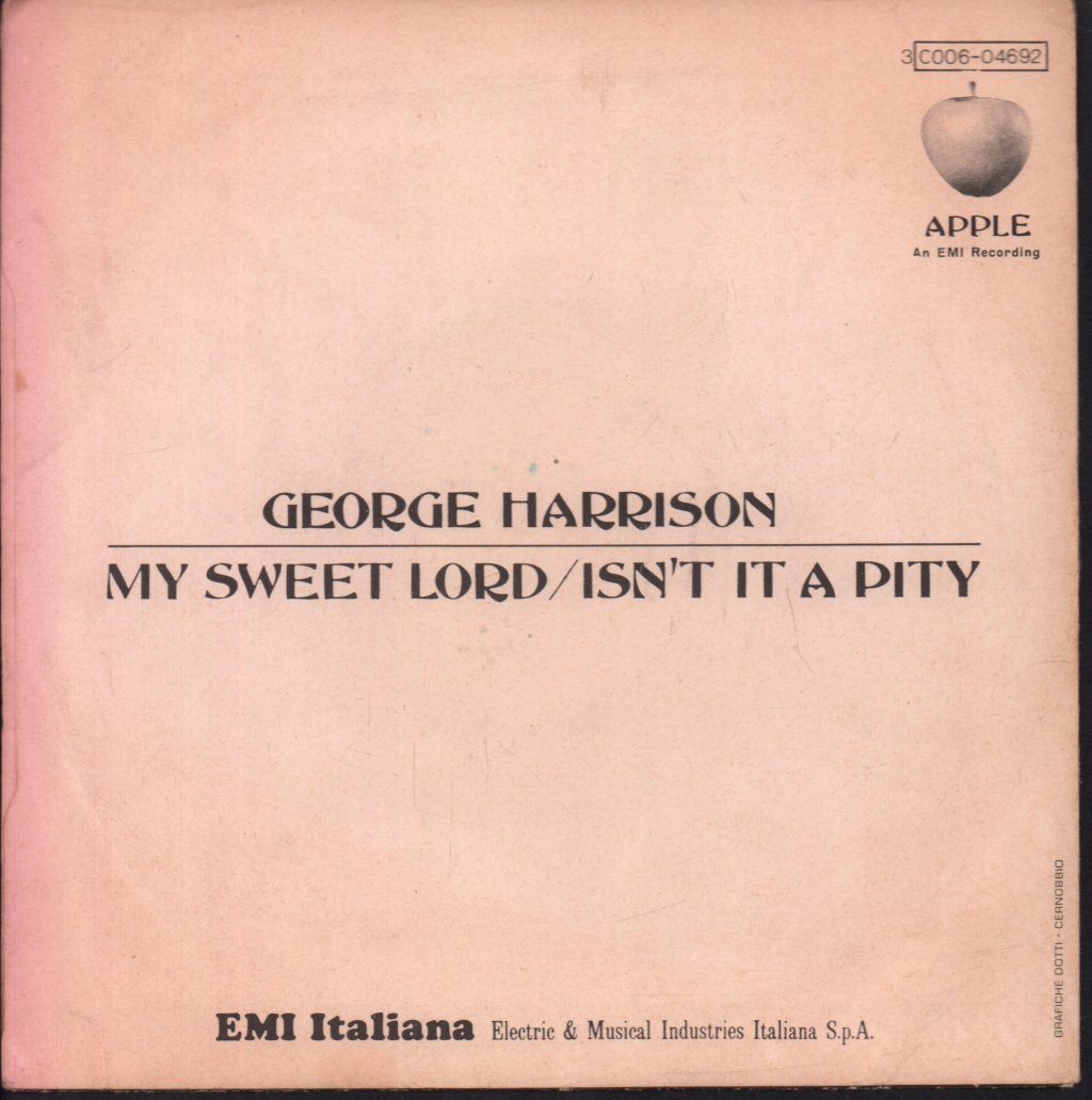 George Harrison - My Sweet Lord - 7 Inch