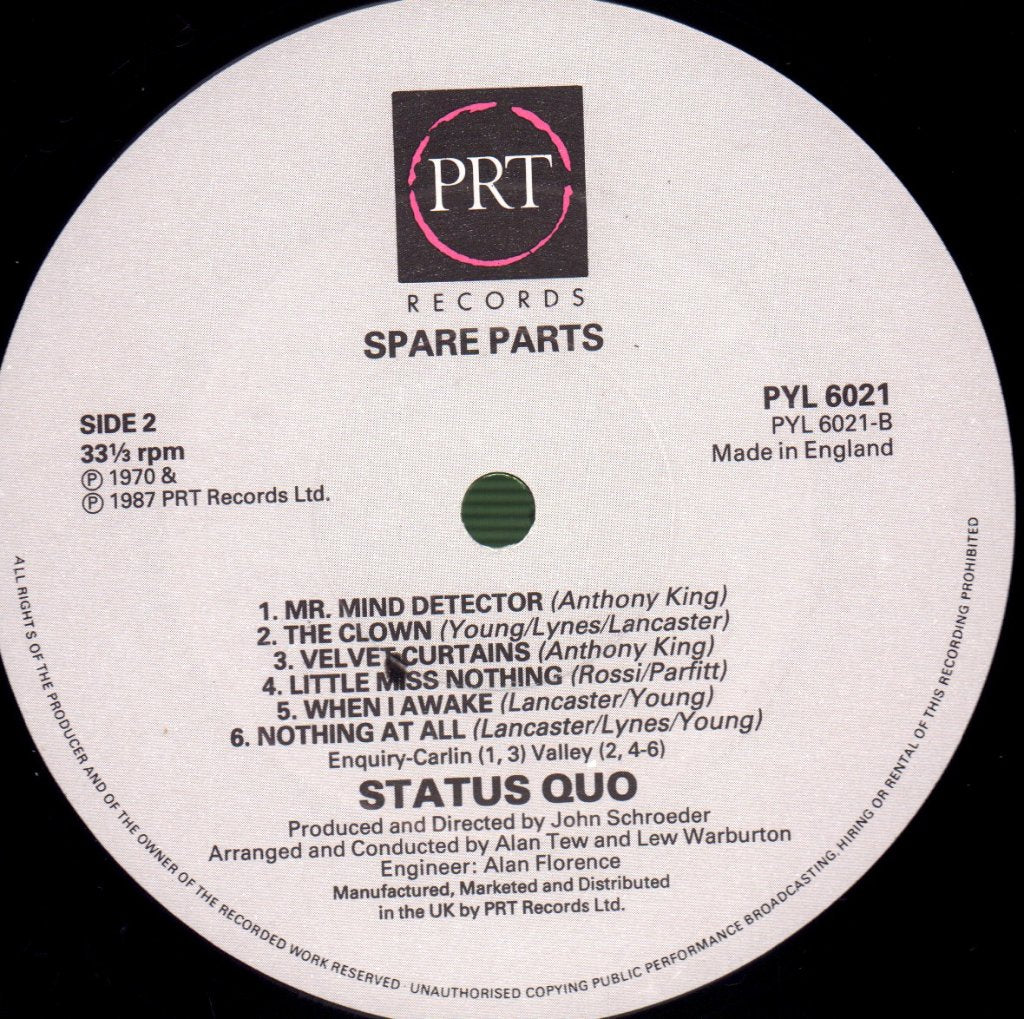 Status Quo - Spare Parts - Lp