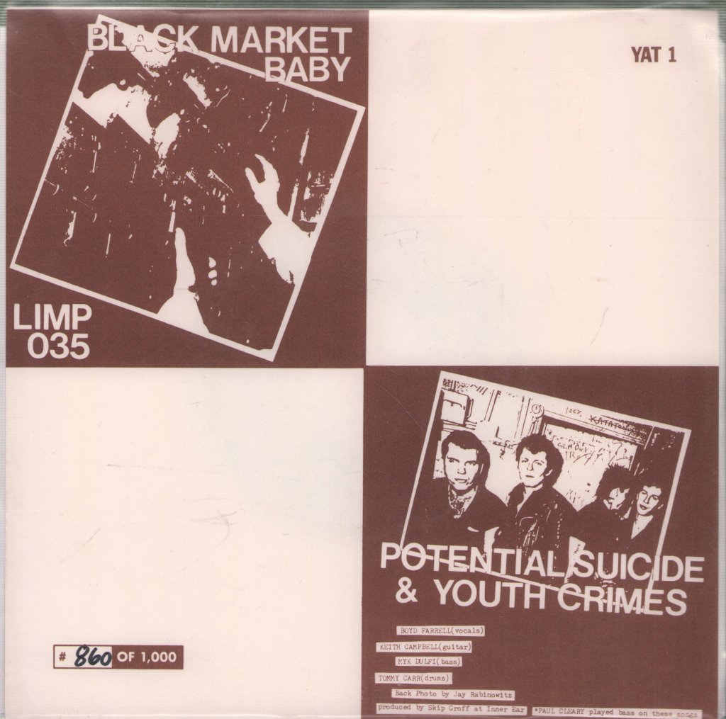 Black Market Baby - Potential Suicide / Youth Crimes - 7 Inch
