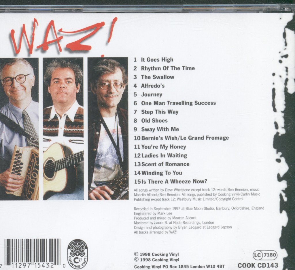 Waz (dave whetstone maartin allcock pete zorn) - Waz - Cd