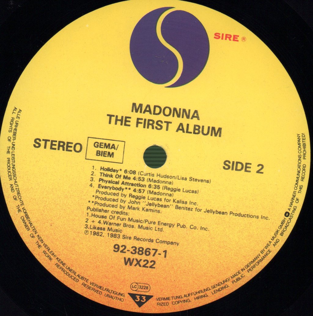 Madonna - First Album - Lp
