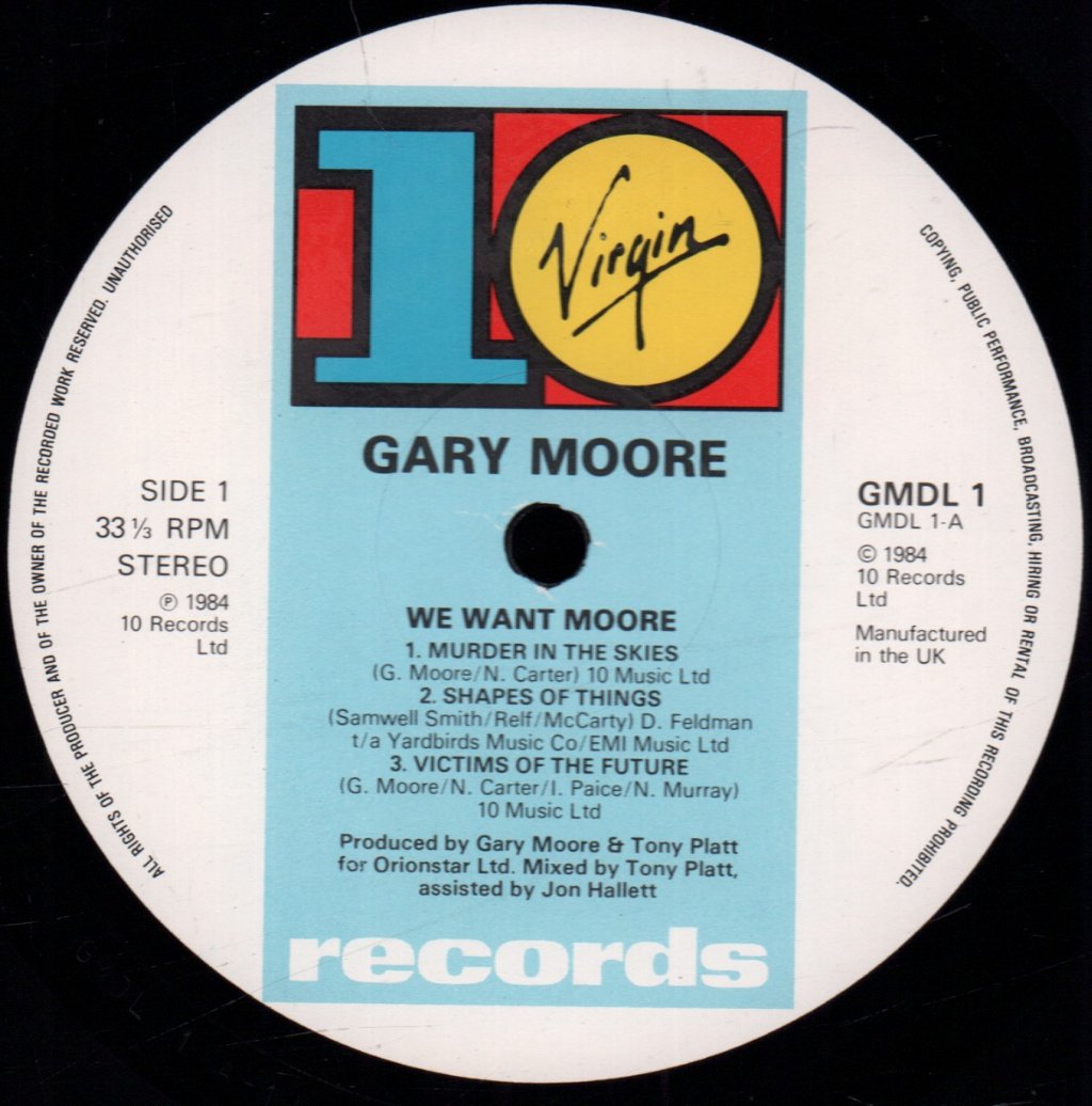 Gary Moore - We Want Moore - Double Lp