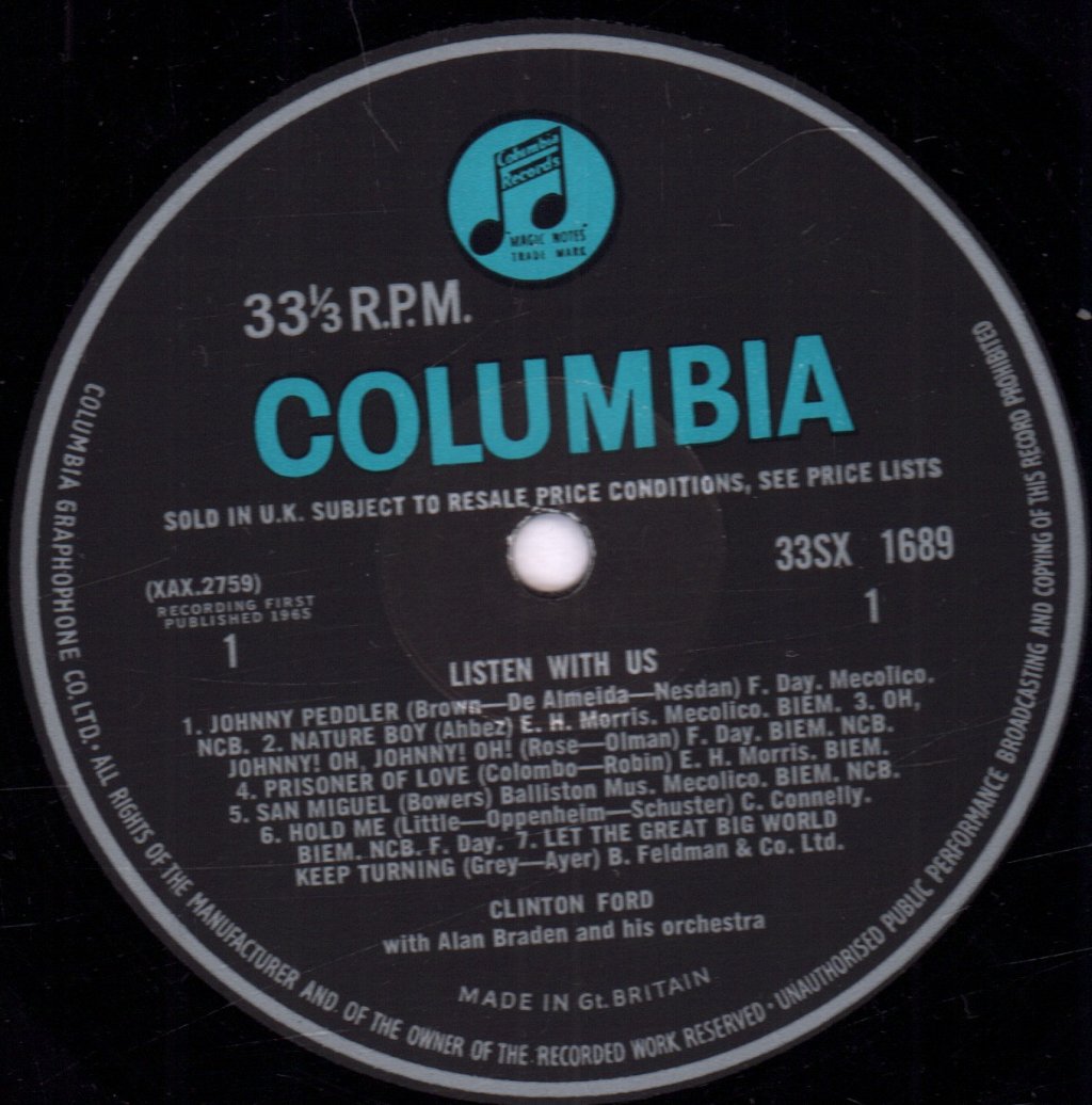 Clinton Ford - Listen With Us - Lp
