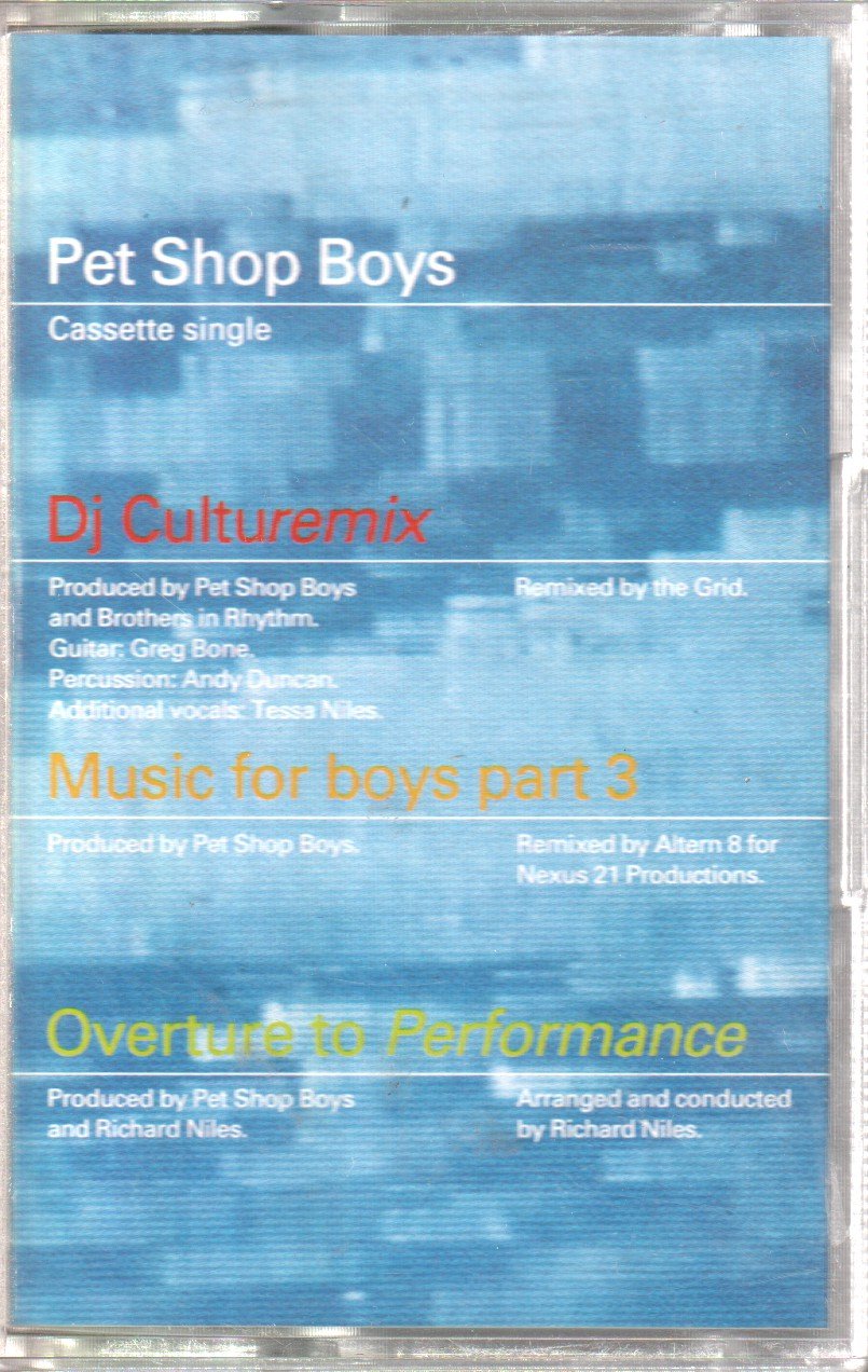 Pet Shop Boys - Dj Culture - Cassette