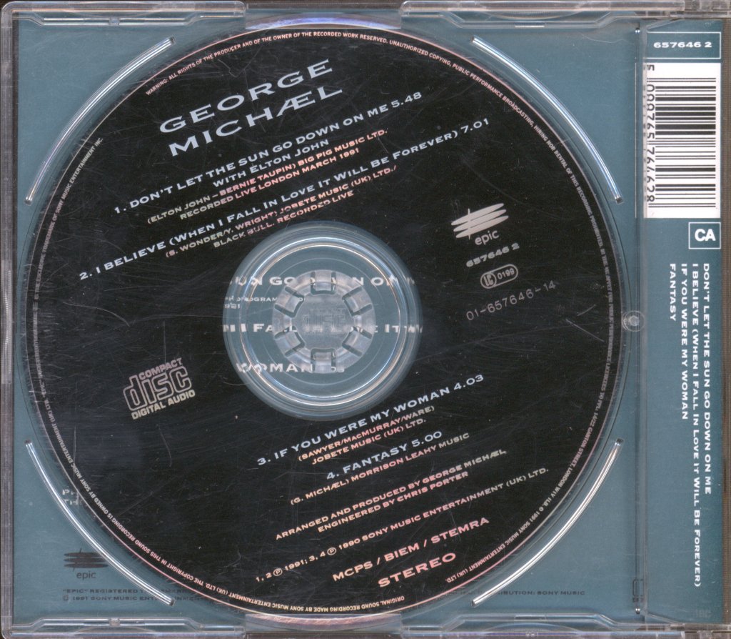 George Michael / Elton John - Don't Let The Sun Go Down On Me - Cd