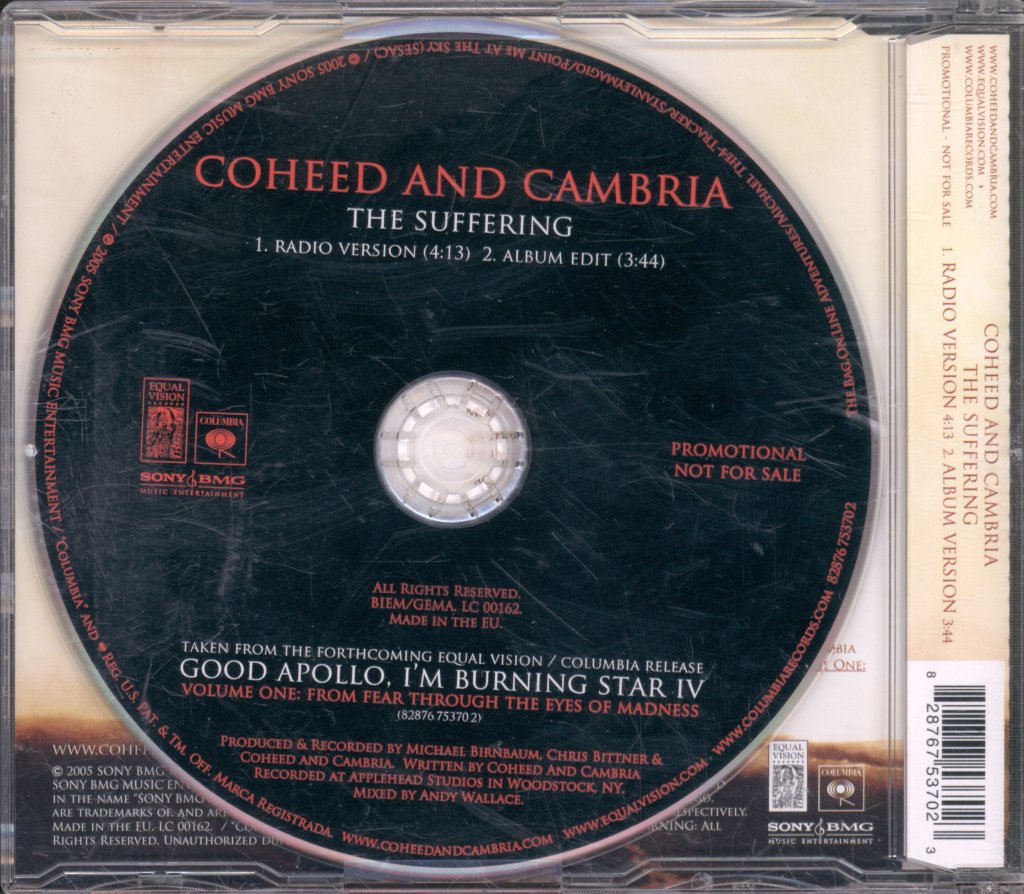 Coheed And Cambria - Suffering - Cd