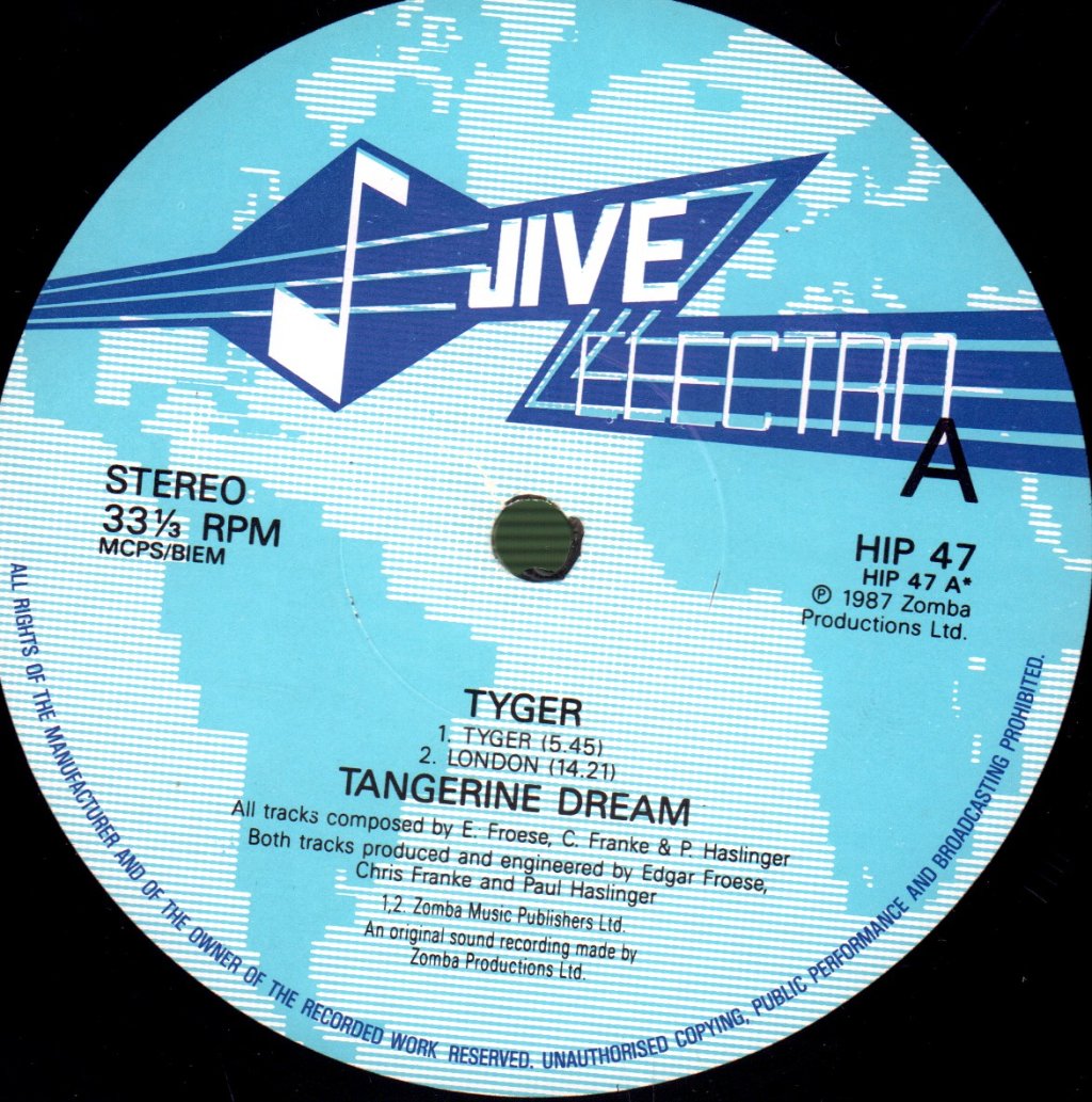 Tangerine Dream - Tyger - Lp