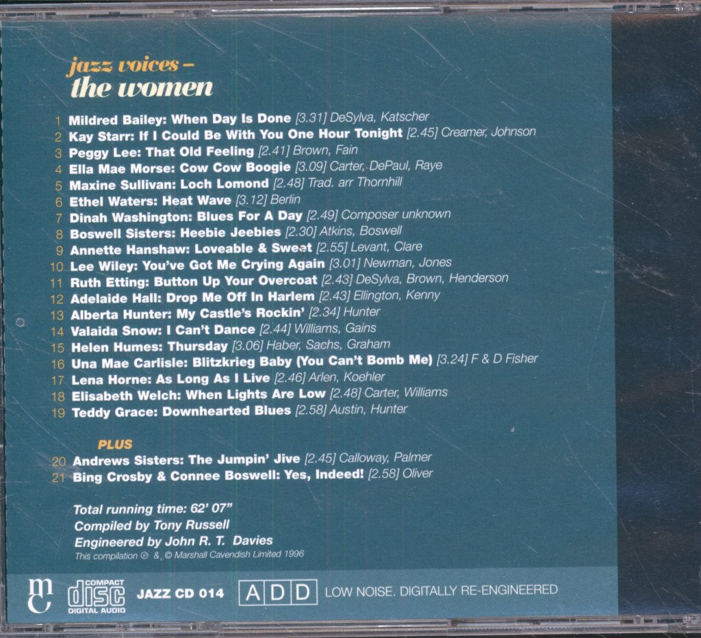 Various Artists - Jazz Voices - The Women - Cd