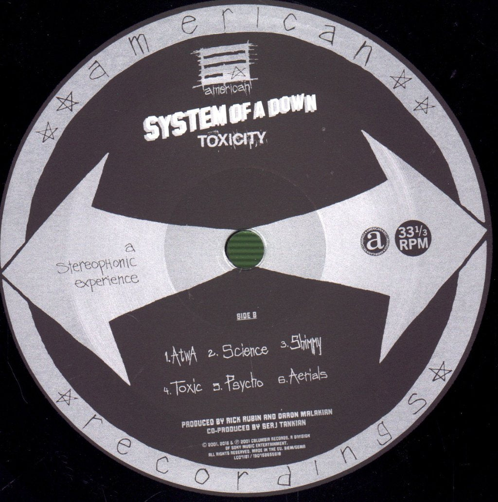 System Of A Down - Toxicity - Lp