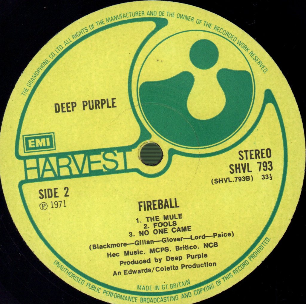 Deep Purple - Fireball - Lp