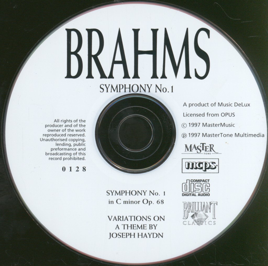 Slovak Philharmonic Orchestra, Ludovit Rajter - Brahms - Symphony No. 1 - Cd