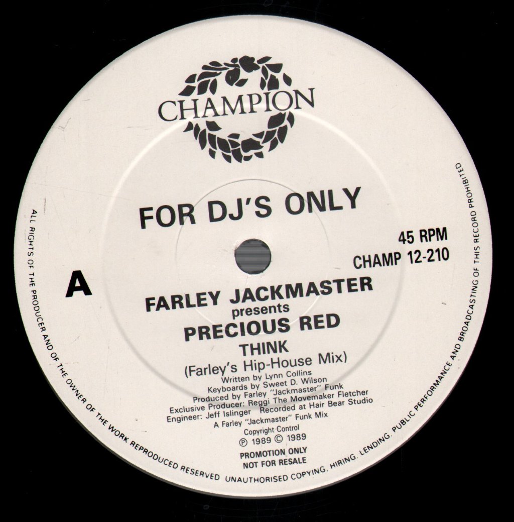 Farley Jackmaster Funk Presents Precious Red - Think - 12 Inch