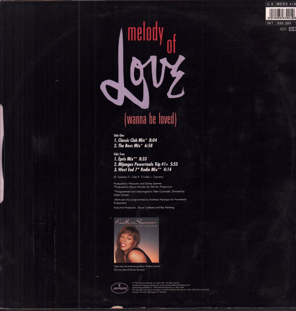 Donna Summer - Melody Of Love - 12 Inch