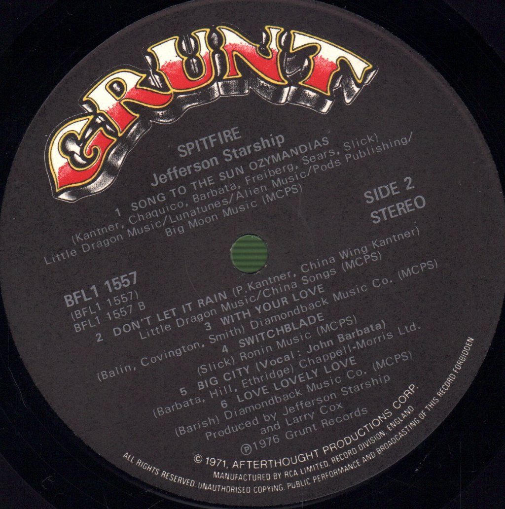Jefferson Starship - Spitfire - Lp