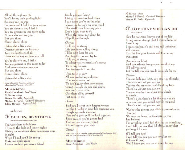 Randy Crawford - Through The Eyes Of Love - Cassette