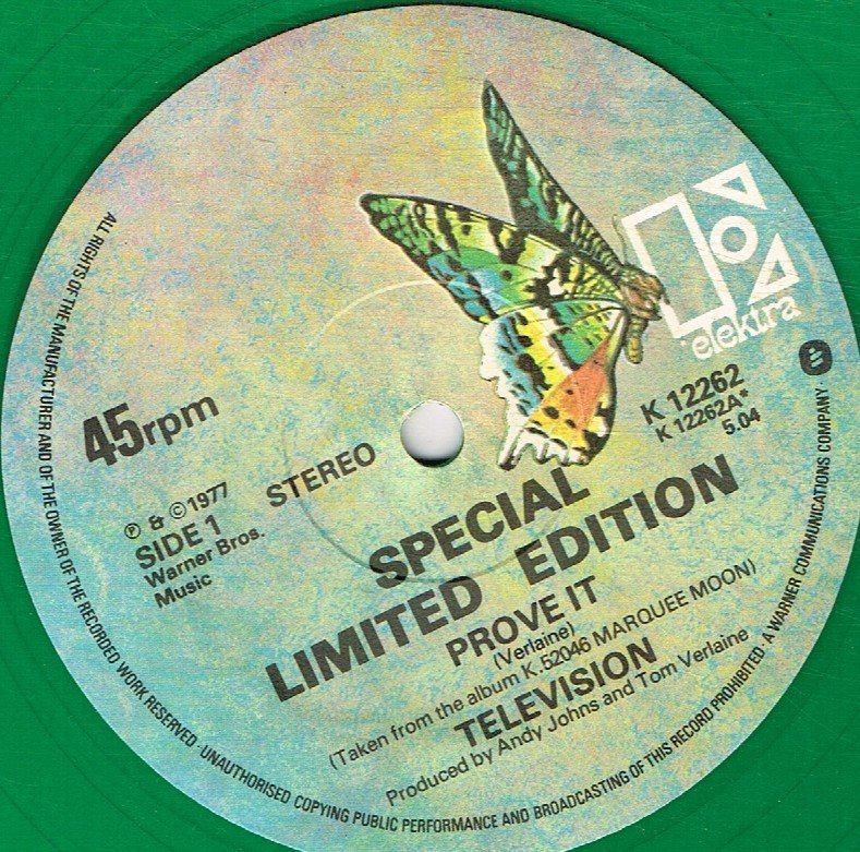 Television - Prove It - 12 Inch