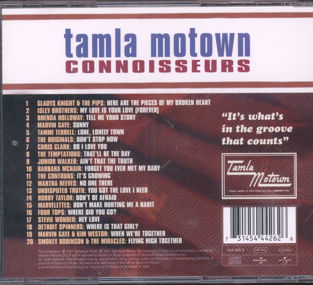 Various Artists - Tamla Motown Connoisseurs - Cd