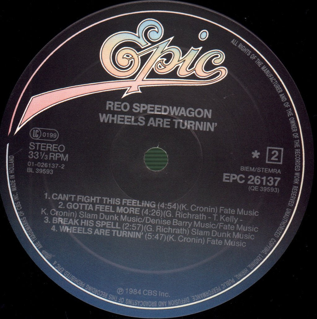 REO Speedwagon - Wheels Are Turnin' - Lp