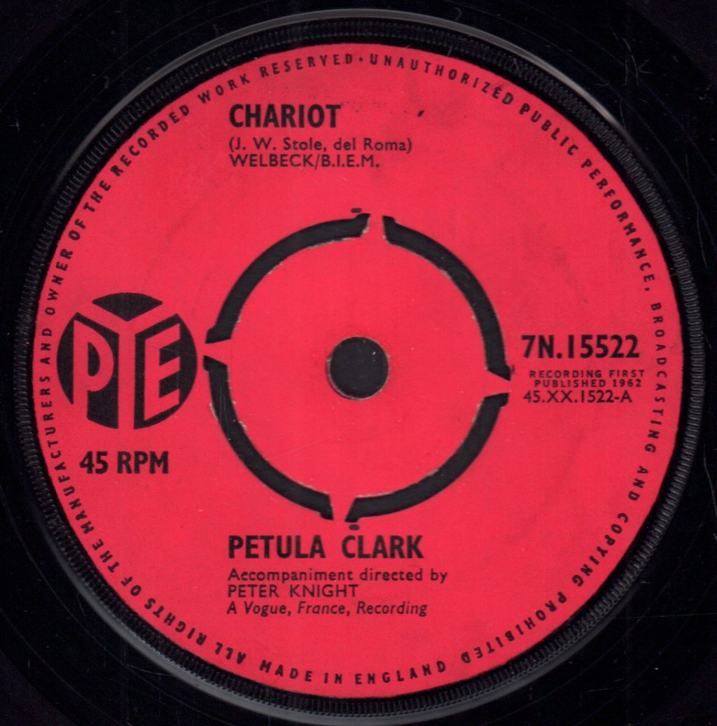 Petula Clark - Chariot - 7 Inch