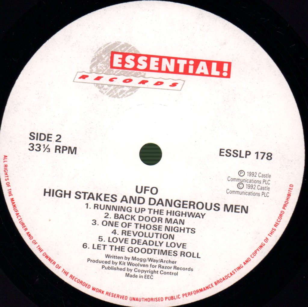 UFO - High Stakes & Dangerous Men - Lp
