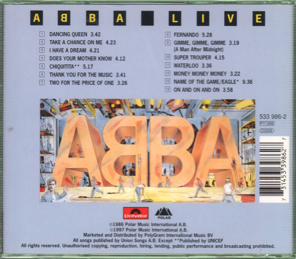 ABBA - Live - Cd