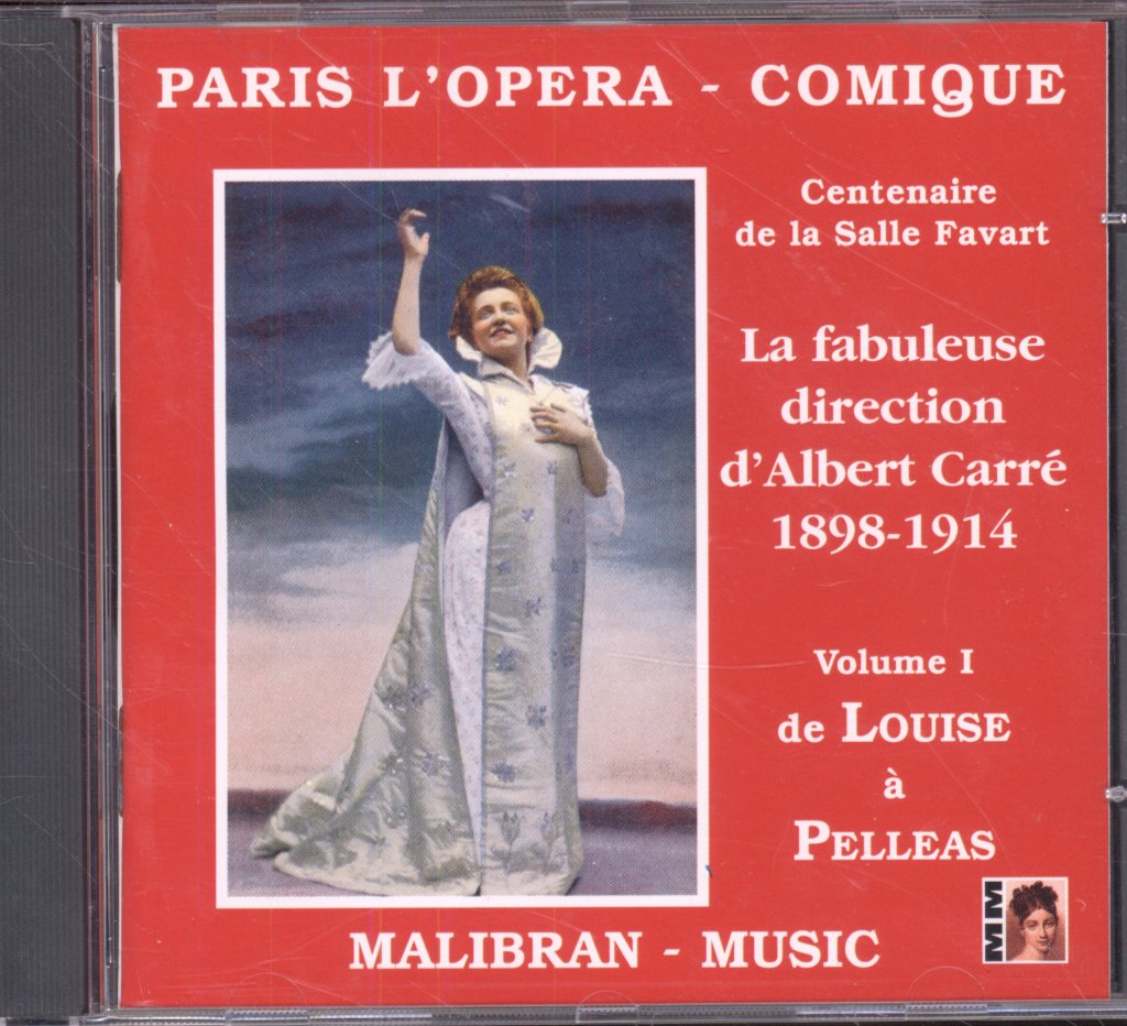 Various Artists - Paris L'Opera - Comique Volume 1 De Luise À Pelease - Cd