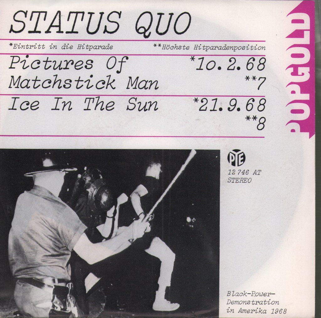 Status Quo - Pictures Of Matchstick Man / Ice In The Sun - 7 Inch