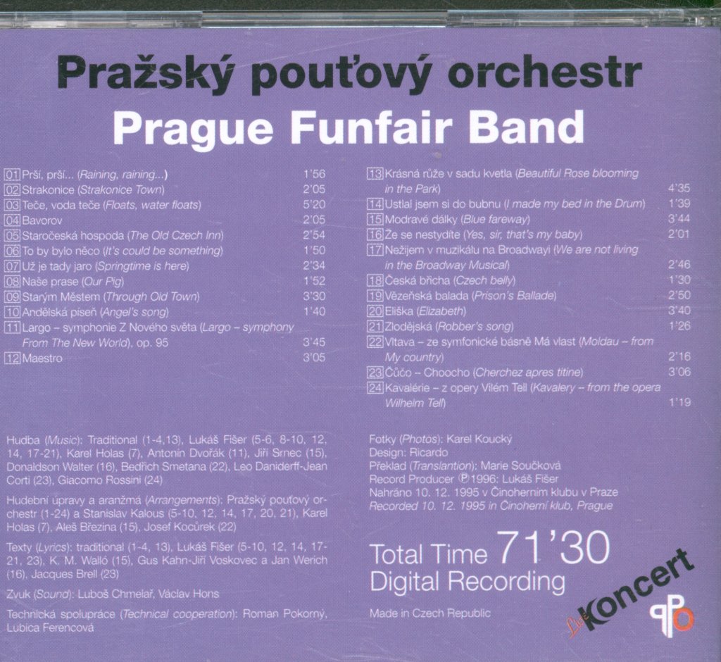 Prague Funfair Orchestra - Live Koncert - Cd