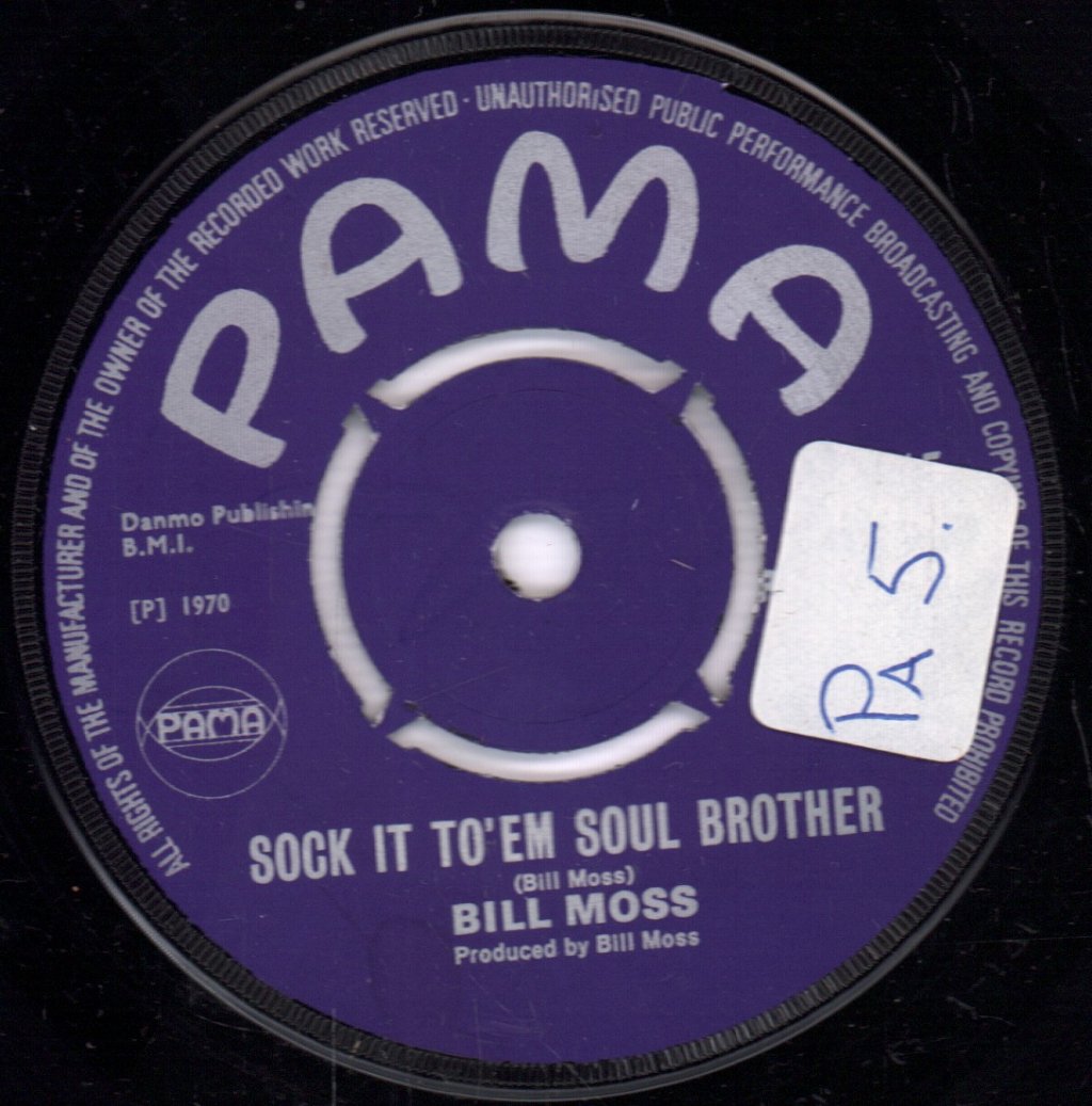 Bill Moss - Sock It To 'Em Soul Brother - 7 Inch