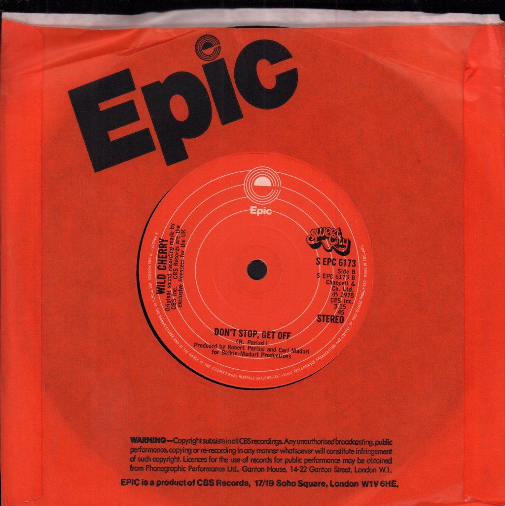 Wild Cherry - I Love My Music - 7 Inch